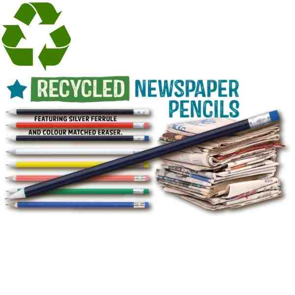 Newspaper Pencils 